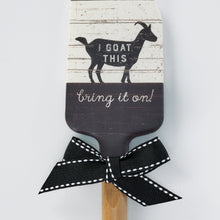 Load image into Gallery viewer, I Goat This Bring It On Silicone Spatula | Wooden Handle Double-Sided Spatula