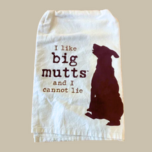 Load image into Gallery viewer, I Like Big Mutts And I Cannot Lie Funny Dish Cloth Towel | Dog Lover Gift