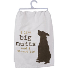 Load image into Gallery viewer, I Like Big Mutts And I Cannot Lie Funny Dish Cloth Towel | Dog Lover Gift