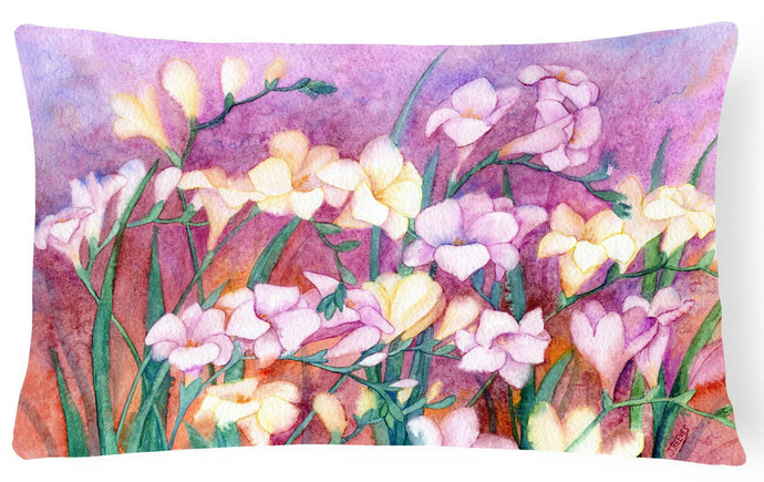 Freesias Fabric Decorative Pillow IBD0249PW1216