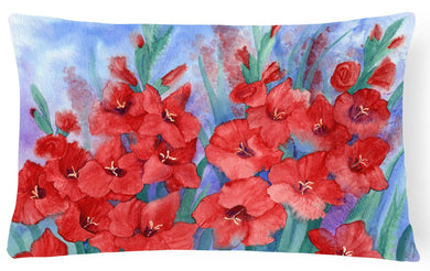 Gladioli Fabric Decorative Pillow IBD0250PW1216