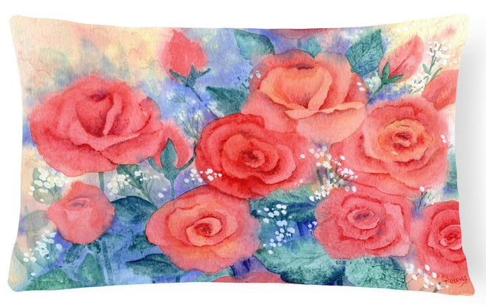 Roses Fabric Decorative Pillow IBD0251PW1216