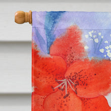 Load image into Gallery viewer, Lillies Flag Canvas House Size IBD0257CHF