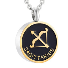 Load image into Gallery viewer, Astrology Sign Zodiac Cremation Urn Necklace