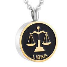 Load image into Gallery viewer, Astrology Sign Zodiac Cremation Urn Necklace