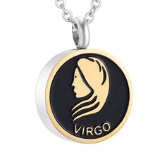Load image into Gallery viewer, Astrology Sign Zodiac Cremation Urn Necklace