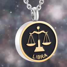 Load image into Gallery viewer, Astrology Sign Zodiac Cremation Urn Necklace