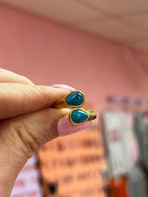 Load image into Gallery viewer, Double Stone Titanium Ring