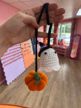 Load image into Gallery viewer, Spooky Crocheted Car Mirror Accessory