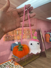 Load image into Gallery viewer, Spooky Crocheted Car Mirror Accessory