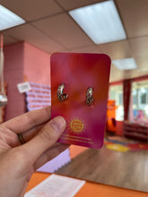 Load image into Gallery viewer, Showgirl Sparkle Hoops