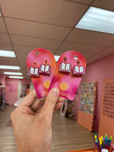 Load image into Gallery viewer, Single Open Book Earrings