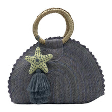 Load image into Gallery viewer, Handwoven Crescent Bag with Pompon