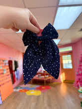 Load image into Gallery viewer, Polka Dot Hair Bow Clip