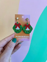 Load image into Gallery viewer, Holiday Beaded Earrings