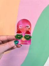 Load image into Gallery viewer, Holiday Beaded Earrings