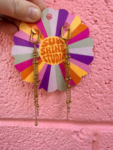 Load image into Gallery viewer, Titanium Beaded Chain Earrings