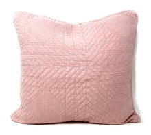 Load image into Gallery viewer, Tache Cotton Stone Washed Soothing Pastel Rustic Blush Pink Cushion Covers / Euro Sham (JHW-863)