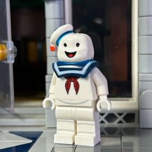 Load image into Gallery viewer, Marshmallow Man Minifig made using LEGO parts