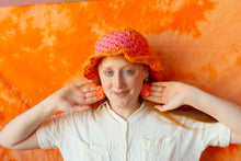 Load image into Gallery viewer, Neon Orange Zodiac Earrings
