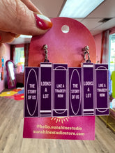 Load image into Gallery viewer, “The Story of Us Looks a Lot Like a Tragedy Now” Taylor Swift Earrings