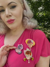 Load image into Gallery viewer, Elizabeth Brooch by Marla VonDuta x Lipstick &amp; Chrome