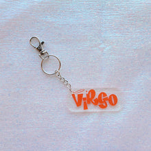 Load image into Gallery viewer, Zodiac Keychain-Orange