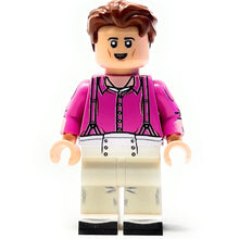 Load image into Gallery viewer, Harry Tiles Custom Musician Minifig w/ Concert Poster (Fine Line Tour)