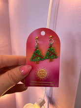 Load image into Gallery viewer, Holiday Beaded Earrings