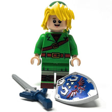Load image into Gallery viewer, Link - Custom Legend of Zelda Minifig made using LEGO parts