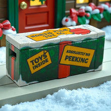 Load image into Gallery viewer, Snow Covered Christmas North Pole Toy Co. Crate BrickArms Crate