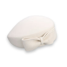 Load image into Gallery viewer, The Head-Turner Structured Beret by Lipstick &amp; Chrome -WHITE