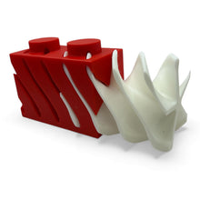 Load image into Gallery viewer, Candy Cane Swirl Christmas Fidget Brick