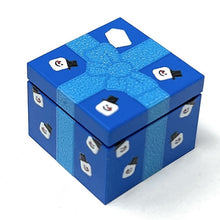 Load image into Gallery viewer, Snowman Christmas Present (Blue) Printed 2x2 Tile/Brick