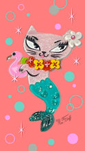 Load image into Gallery viewer, Tiki Merkitty Brooch by Miss Fluff x Lipstick &amp; Chrome