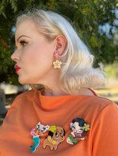 Load image into Gallery viewer, Hula Lula Tiki Girl Brooch by Miss Fluff x Lipstick &amp; Chrome