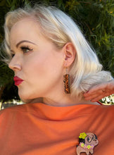 Load image into Gallery viewer, Polynesian Pup Mini Brooch by Miss Fluff x Lipstick &amp; Chrome