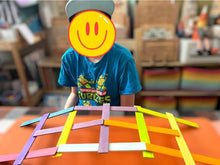 Load image into Gallery viewer, **Pre-order (Ships in 1-2 Weeks)**120-Piece Stained Wooden Leonardo Building Sticks – Da Vinci’s Bridge STEM Set