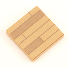 Load image into Gallery viewer, B3 Customs Light Hardwood Tile Part Pack (20 Tiles) made with LEGO parts