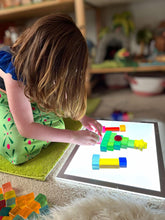 Load image into Gallery viewer, **Pre-order (Ships in 2-3 Weeks)**100 Pcs Rainbow Translucent Lucite Cubes Set with Storage Tray