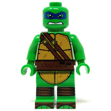 Load image into Gallery viewer, Leo Blue Fighter Turtle - Custom Minifig made using LEGO parts