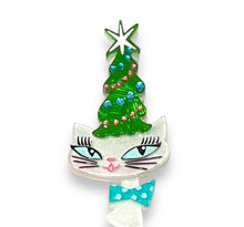 Load image into Gallery viewer, Kitty Christmas Hat Brooch by Miss Fluff x Lipstick &amp; Chrome