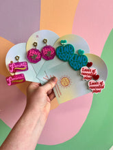 Load image into Gallery viewer, Painted Word Earrings