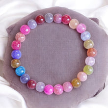 Load image into Gallery viewer, Color Therapy 7-Color Cracked Agate Crystal Bracelet