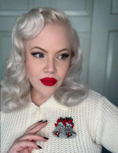Load image into Gallery viewer, Silver Bells Brooch Lipstick &amp; Chrome