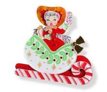 Load image into Gallery viewer, Sleigh All Day Brooch by 50&#39;s Vintage Dame x Lipstick &amp; Chrome