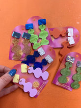 Load image into Gallery viewer, Squiggle Acrylic Earrings