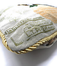 Load image into Gallery viewer, Tache Puppy Day Out French European Postcard Emerald Green Beige Tapestry Throw Pillow Cover (CC-1354)