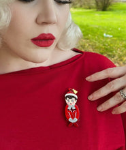 Load image into Gallery viewer, Merry Mischief Brooch by 50's Vintage Dame x Lipstick &amp; Chrome