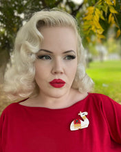 Load image into Gallery viewer, Desert Dreams Camel Brooch by 50's Vintage Dame x Lipstick &amp; Chrome